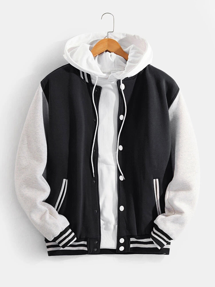 Contrast Baseball Jacket