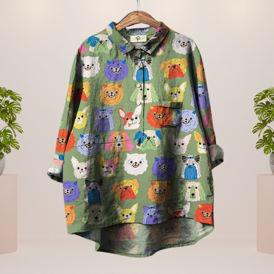 Trendy Fashion Print Art Shirt