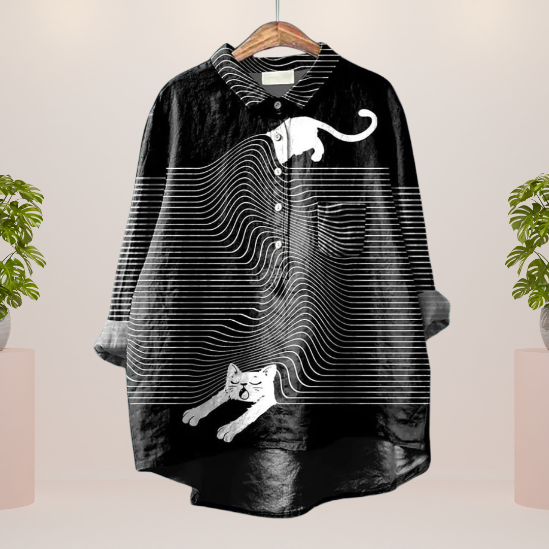 Trendy Fashion Print Art Shirt