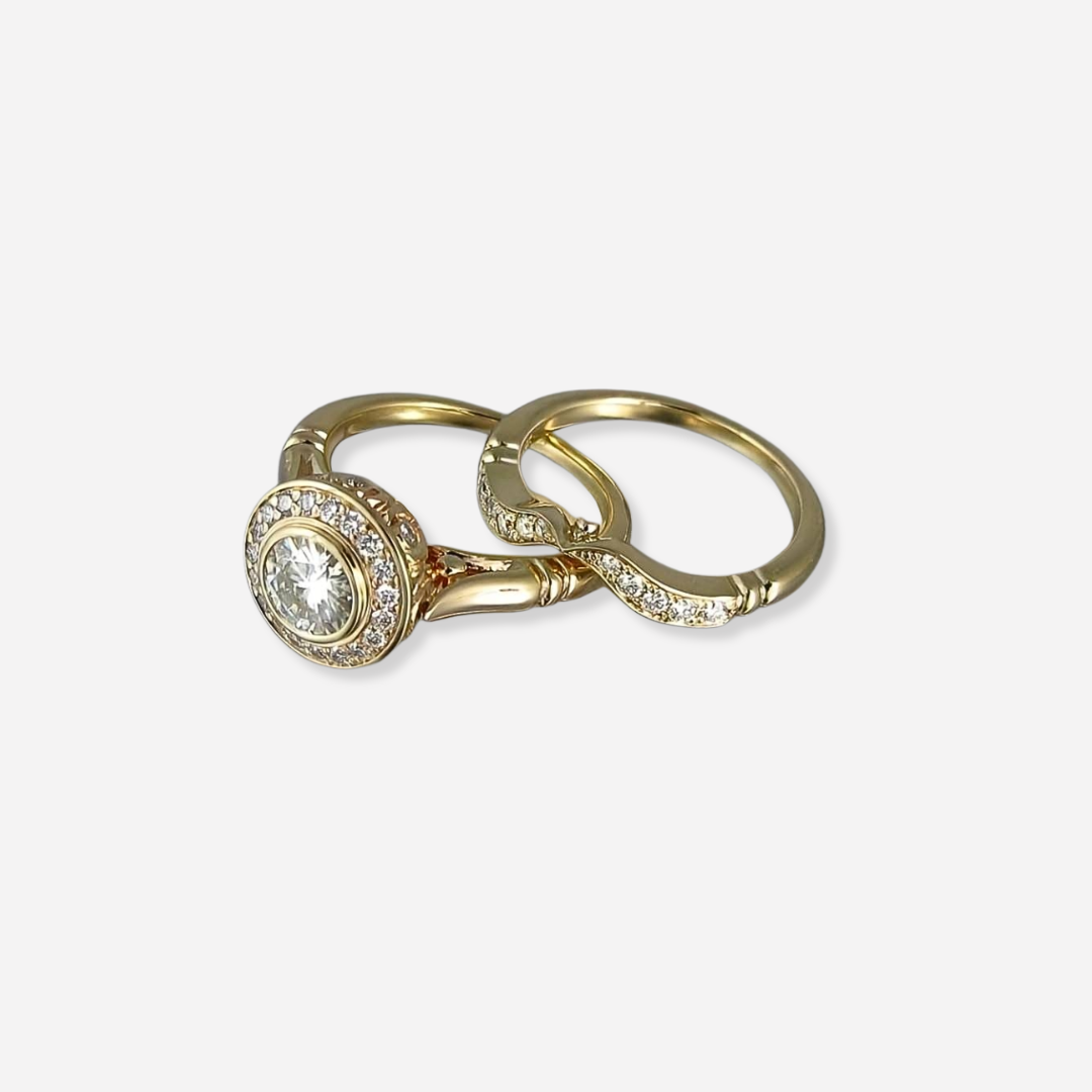 Angelique Vintage Ring with Zirconia