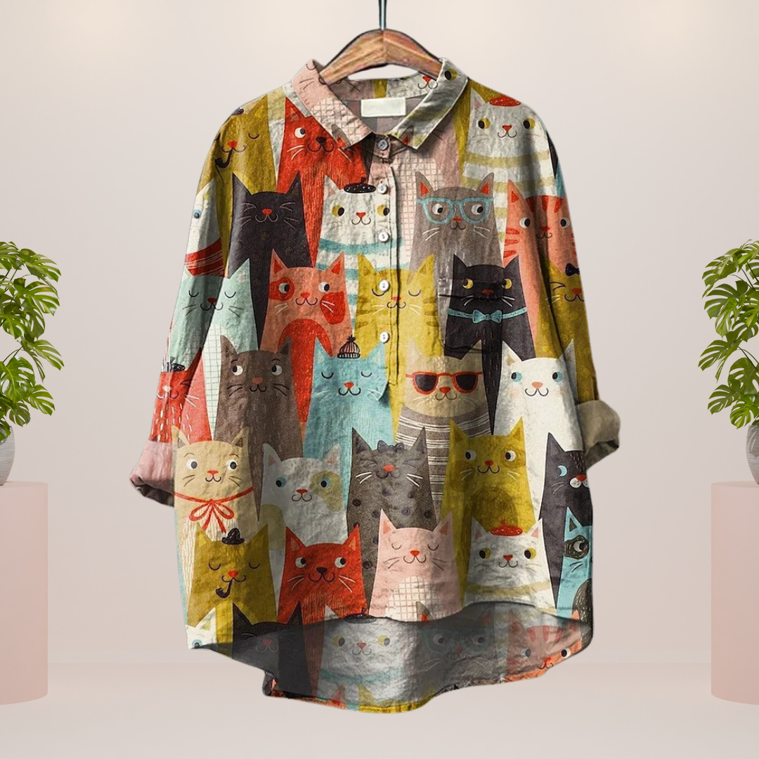 Trendy Fashion Print Art Shirt