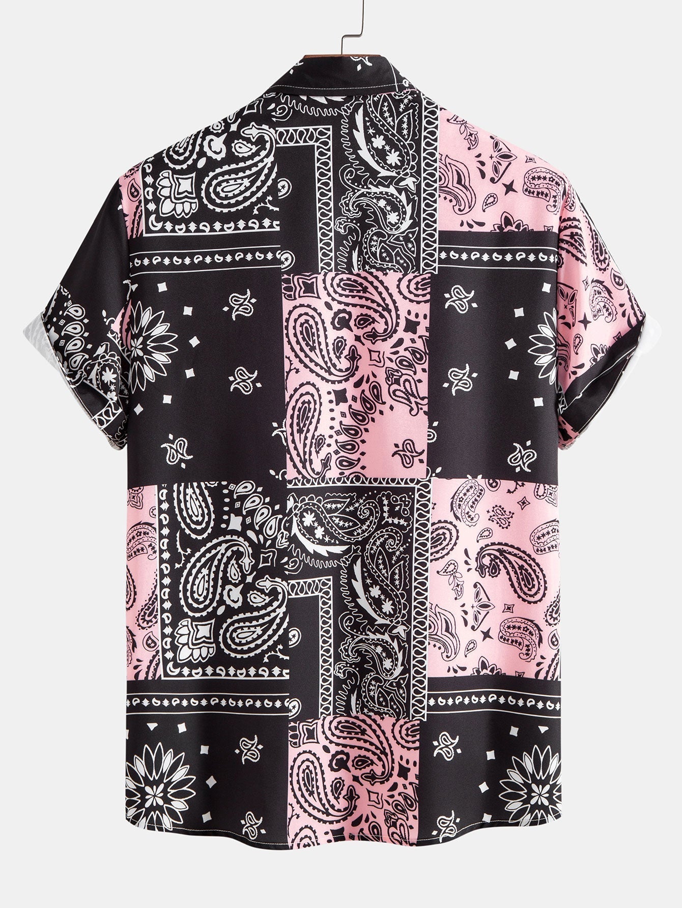 Paisley Print Button Up Shirt #Random pattern design# & Swim Shorts