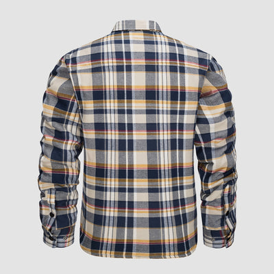 Versatile Design Checked Bomber Jacket