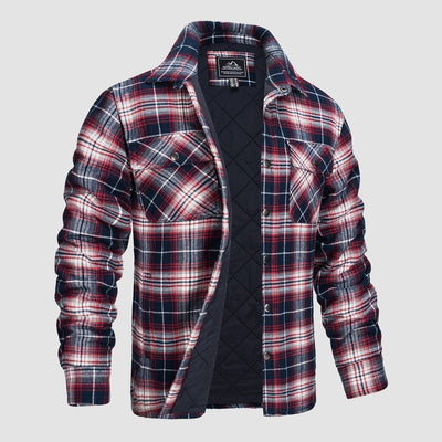 Versatile Design Checked Bomber Jacket