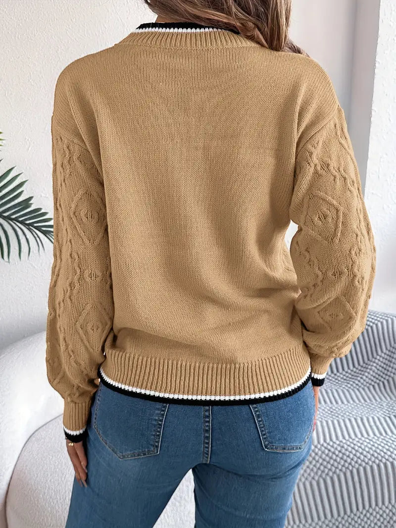 Verity - Elegant Striped Jumper