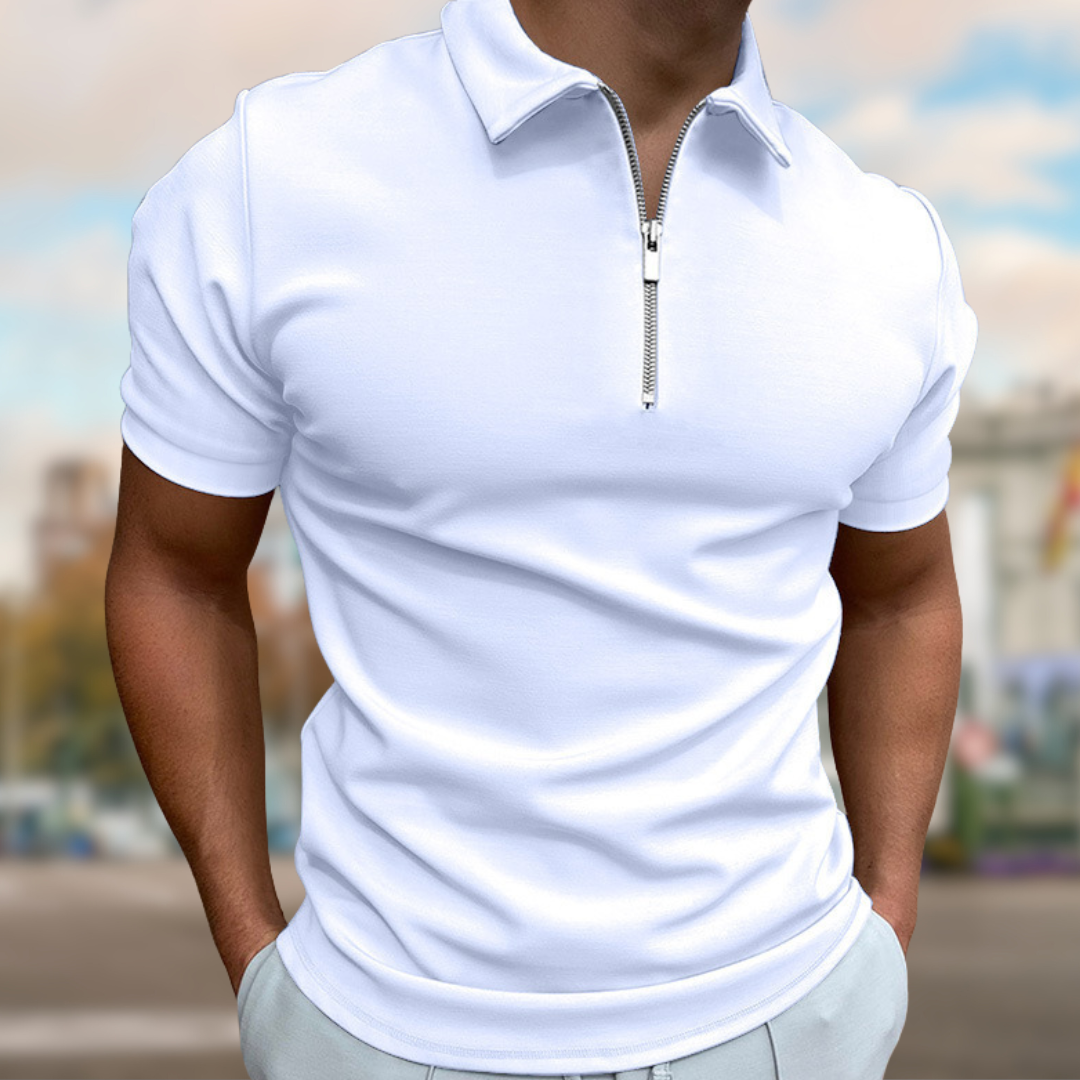 Eryk™ - Summer Polo Shirt with Zipper Closure