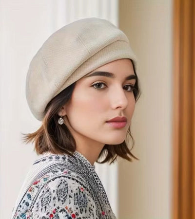 Classic Parisian beret for women