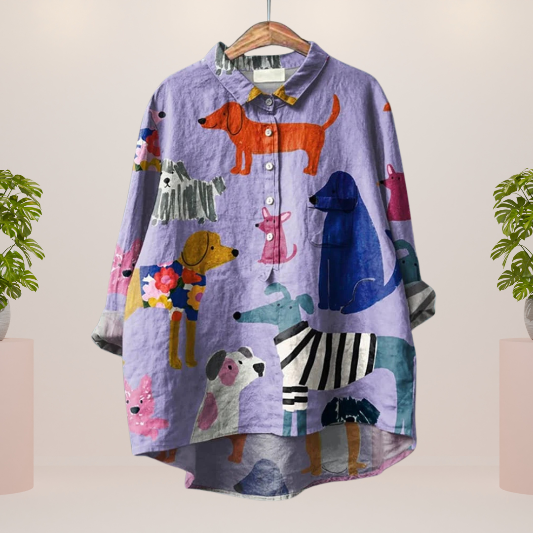 Trendy Fashion Print Art Shirt