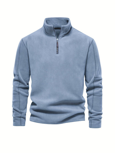 Men's Corduroy Zip-Up Sweatshirt Pullover