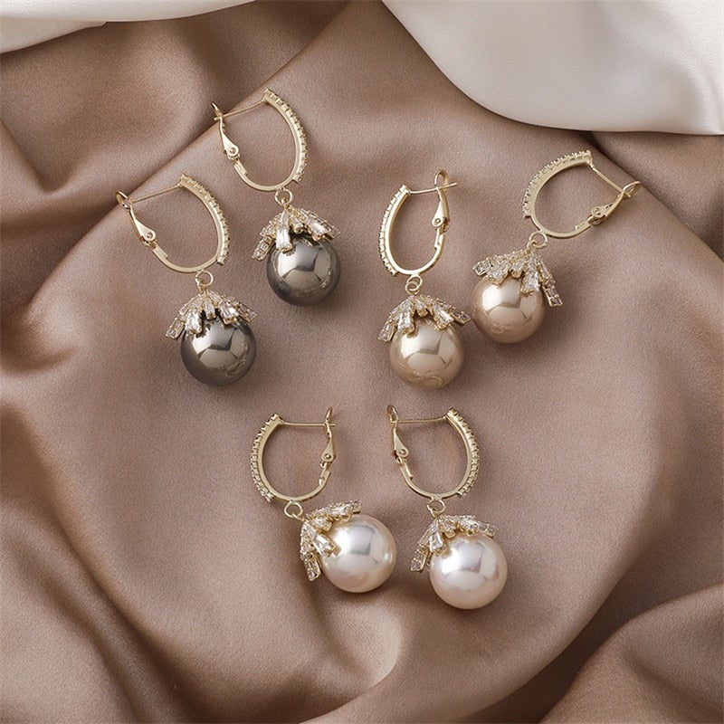 Malia Drop Earrings with Pearl