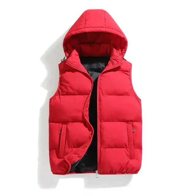 Men's Gilet with Detachable Hood