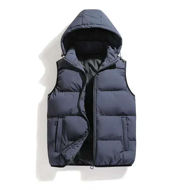 Men's Gilet with Detachable Hood