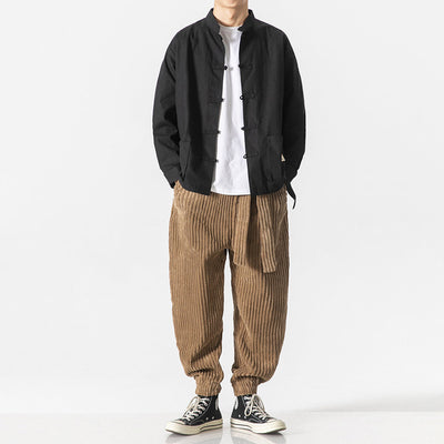 Keisuke | Comfortable Cord Trousers