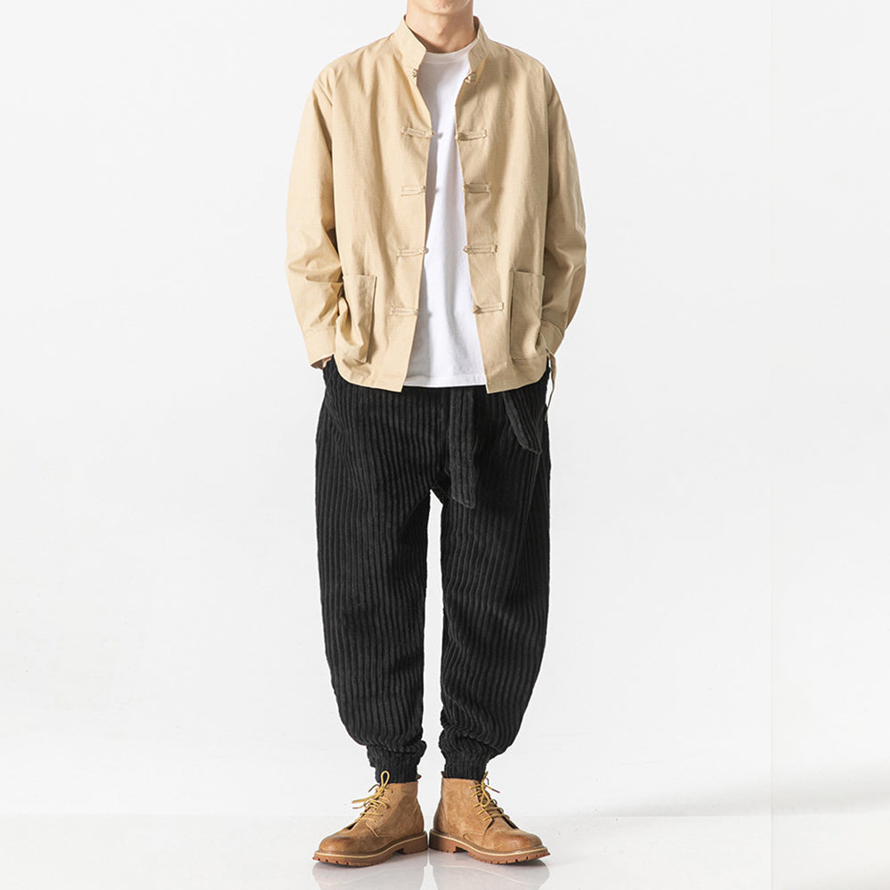 Keisuke | Comfortable Cord Trousers