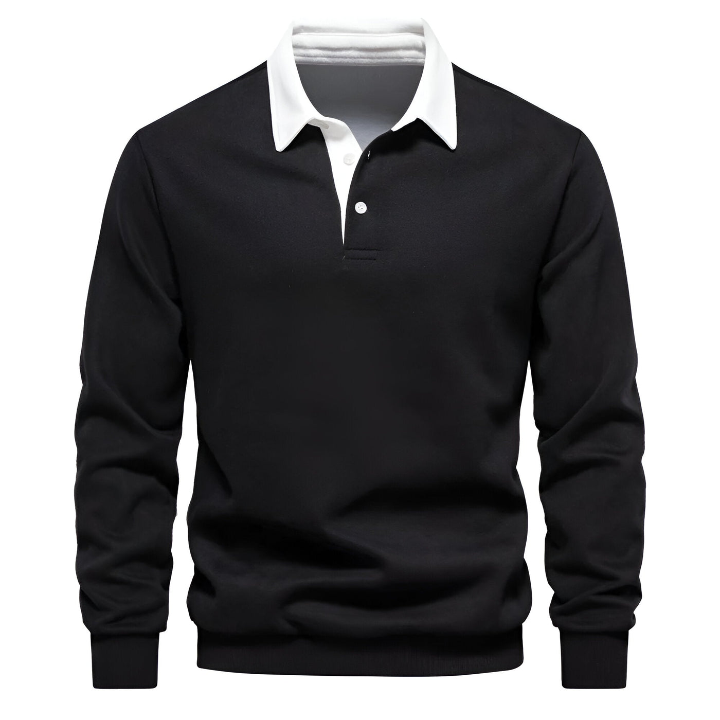 Stylish Polo Collar Sweater