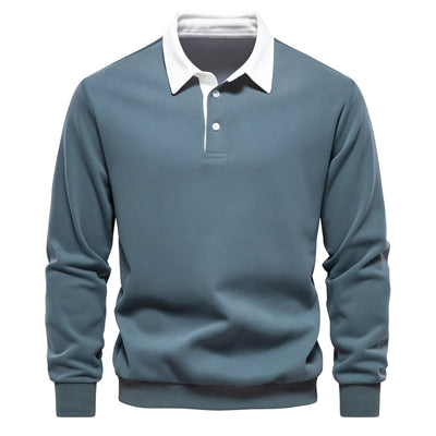 Stylish Polo Collar Sweater