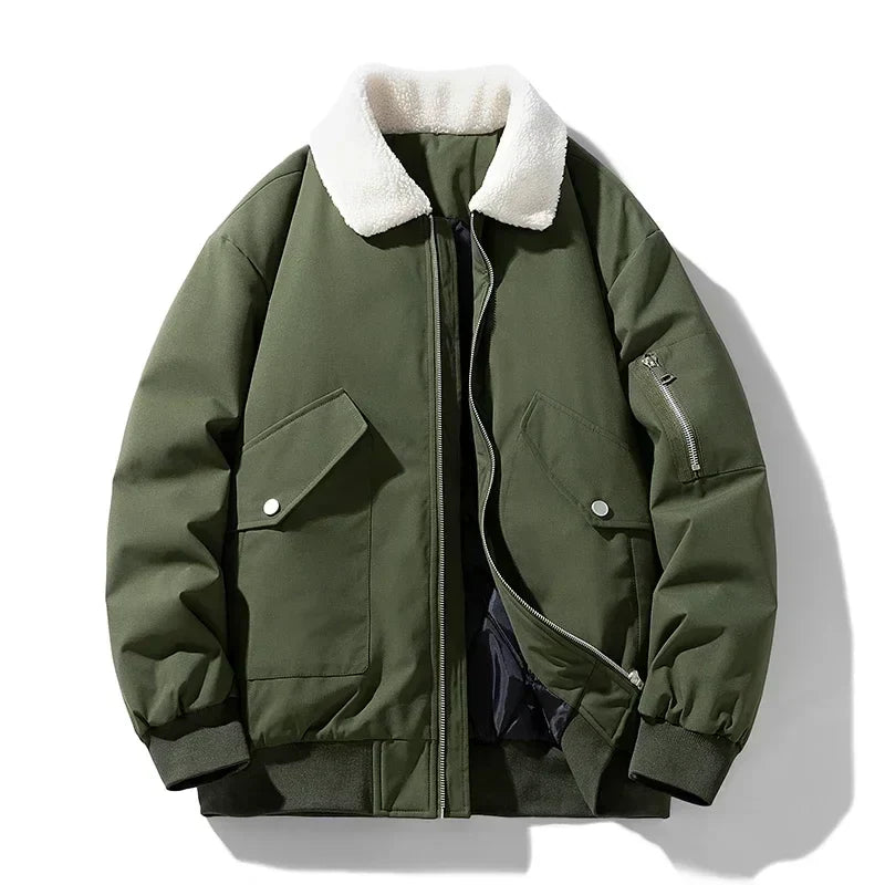 Liam™ - Stylish Bomber Jacket with Fleece Collar