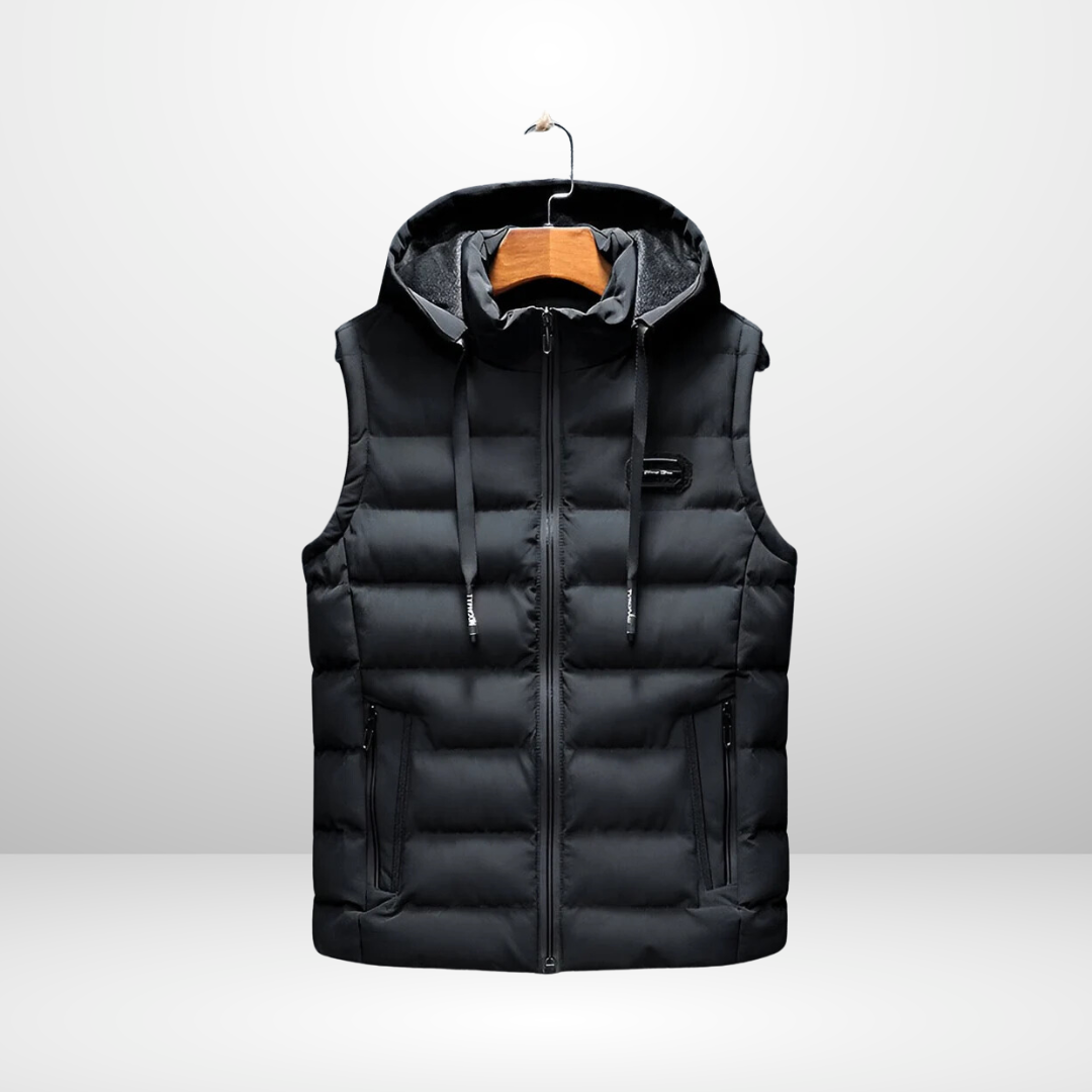 Padded Gilet with Hood