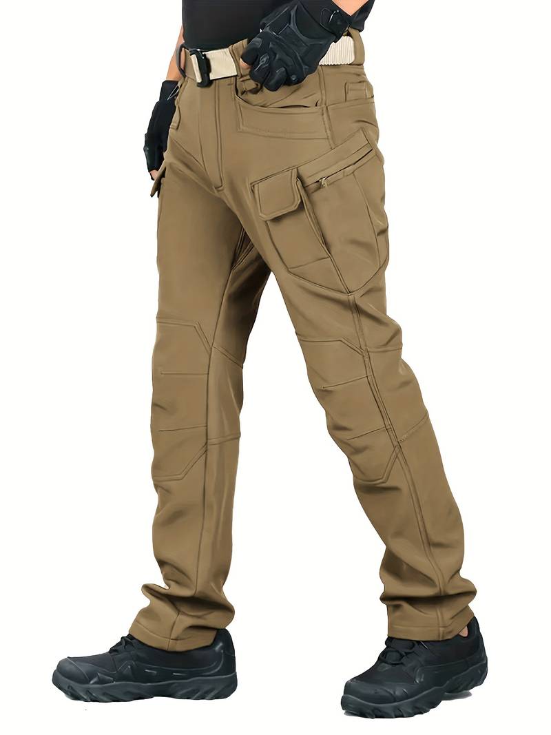 Men's Warm Fleece-Lined Tactical Pants