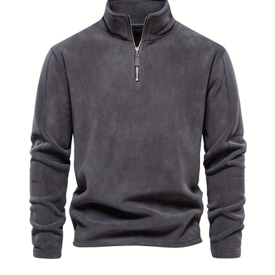 Men's Corduroy Zip-Up Sweatshirt Pullover