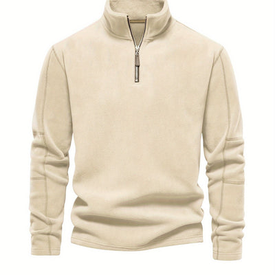 Men's Corduroy Zip-Up Sweatshirt Pullover