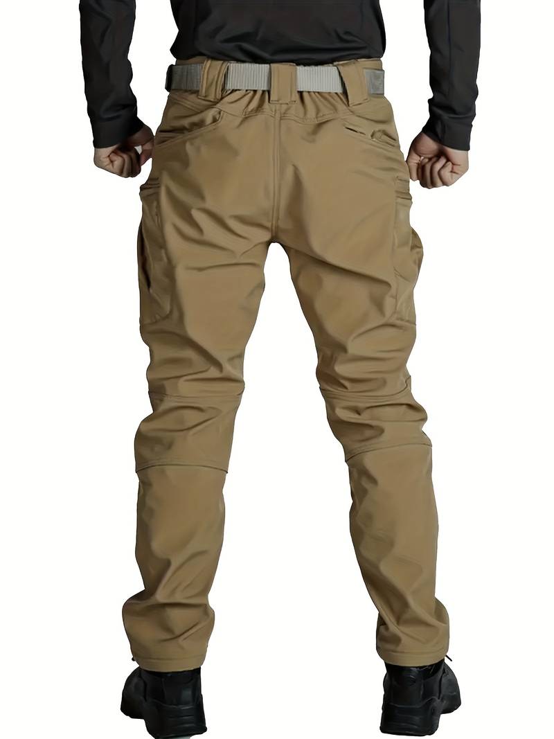 Men's Warm Fleece-Lined Tactical Pants