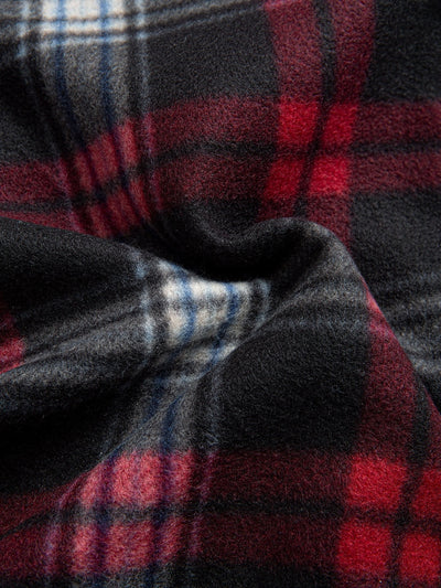 Teddy Fleece Lined Flannel Hoodie