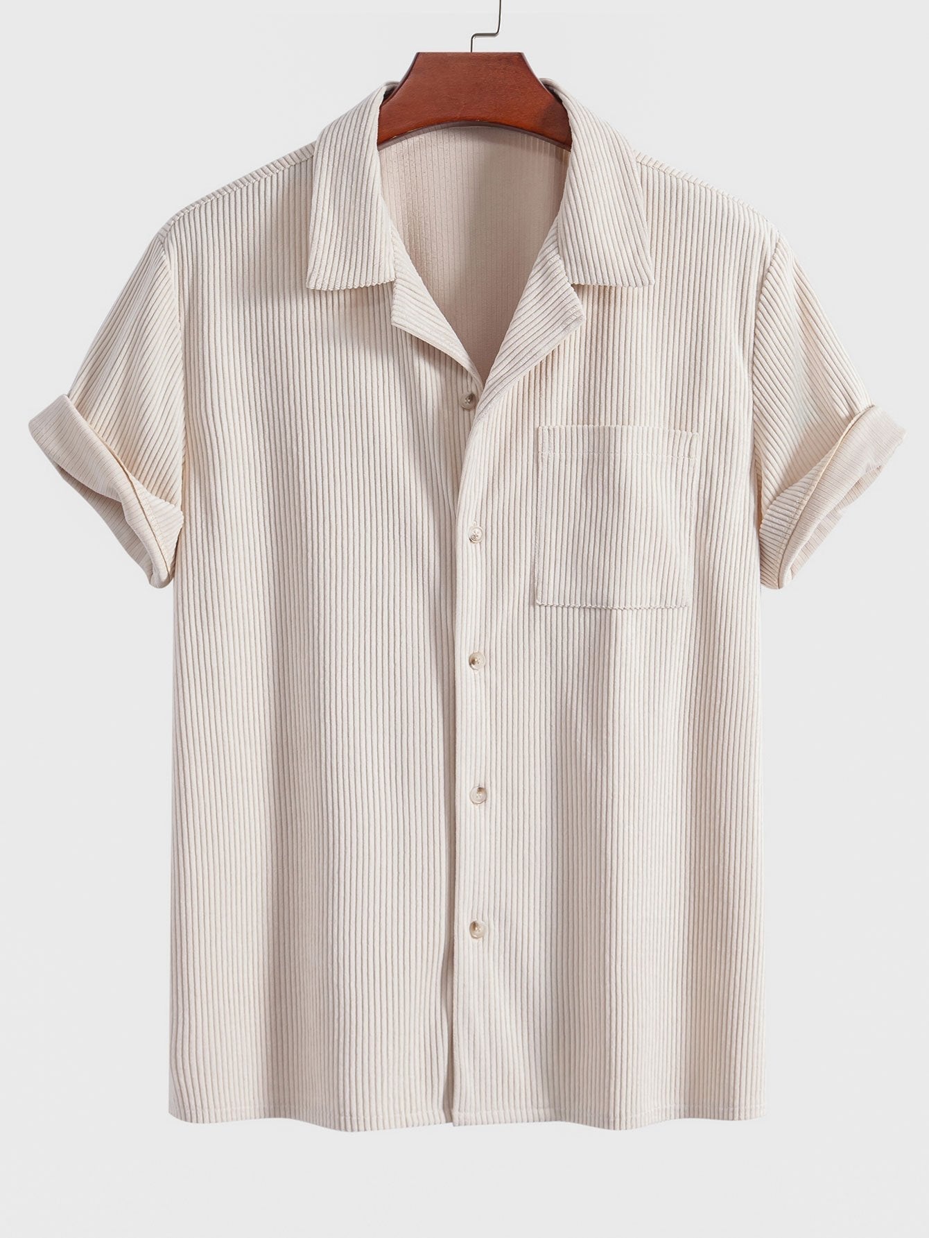 Short Sleeve Corduroy Cuban Shirt & Shorts