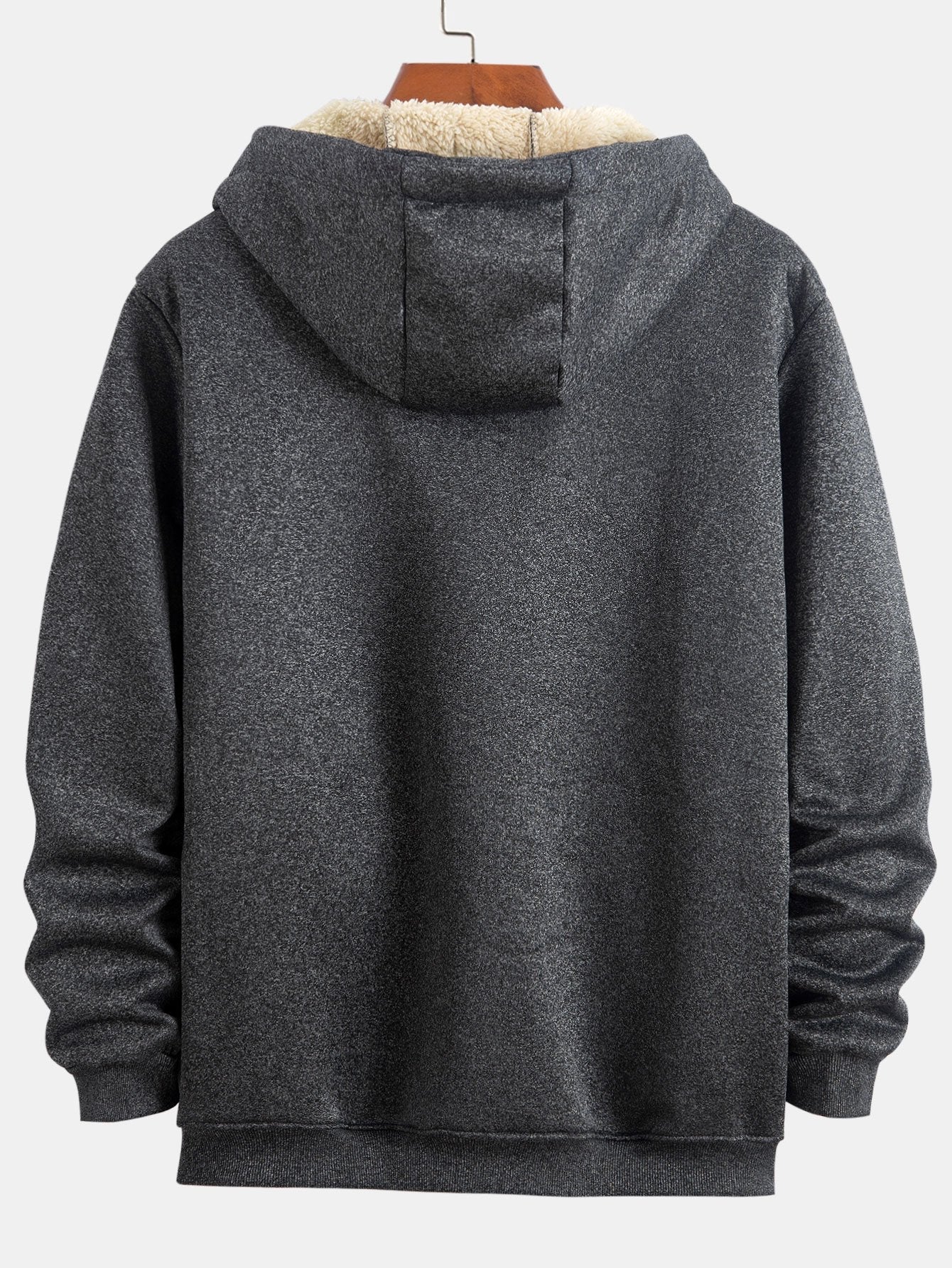 Teddy Lined Zip Up Hoodie