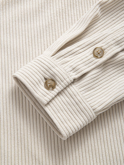 Corduroy Stand Collar Shirt