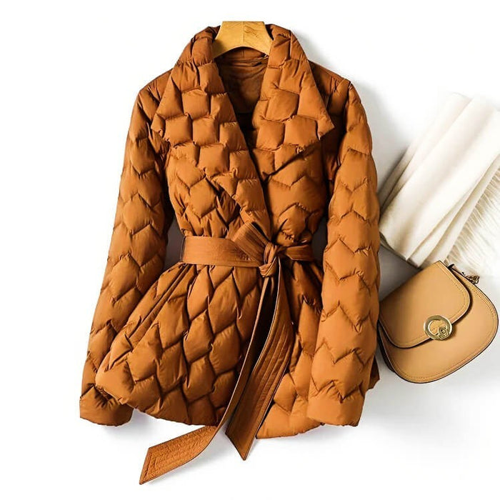 Stylish Quilted Down Coat