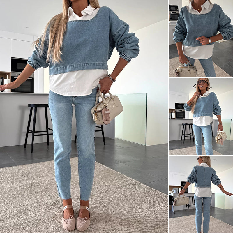 Women’s Two-Piece Denim Set