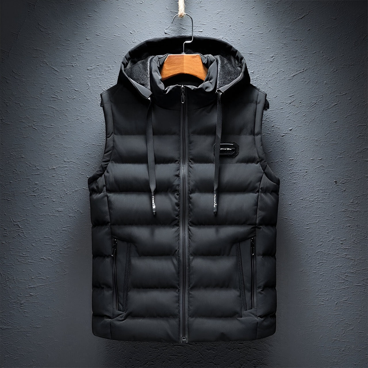 Padded Gilet with Hood