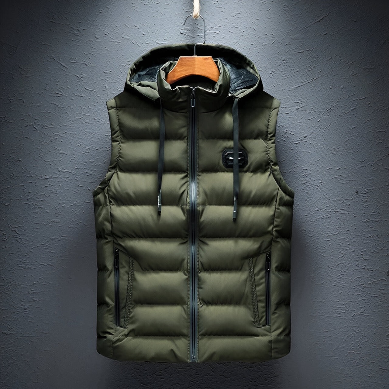 Padded Gilet with Hood