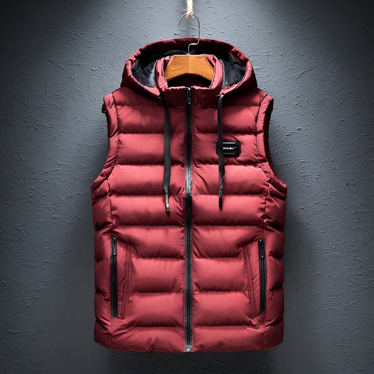 Padded Gilet with Hood